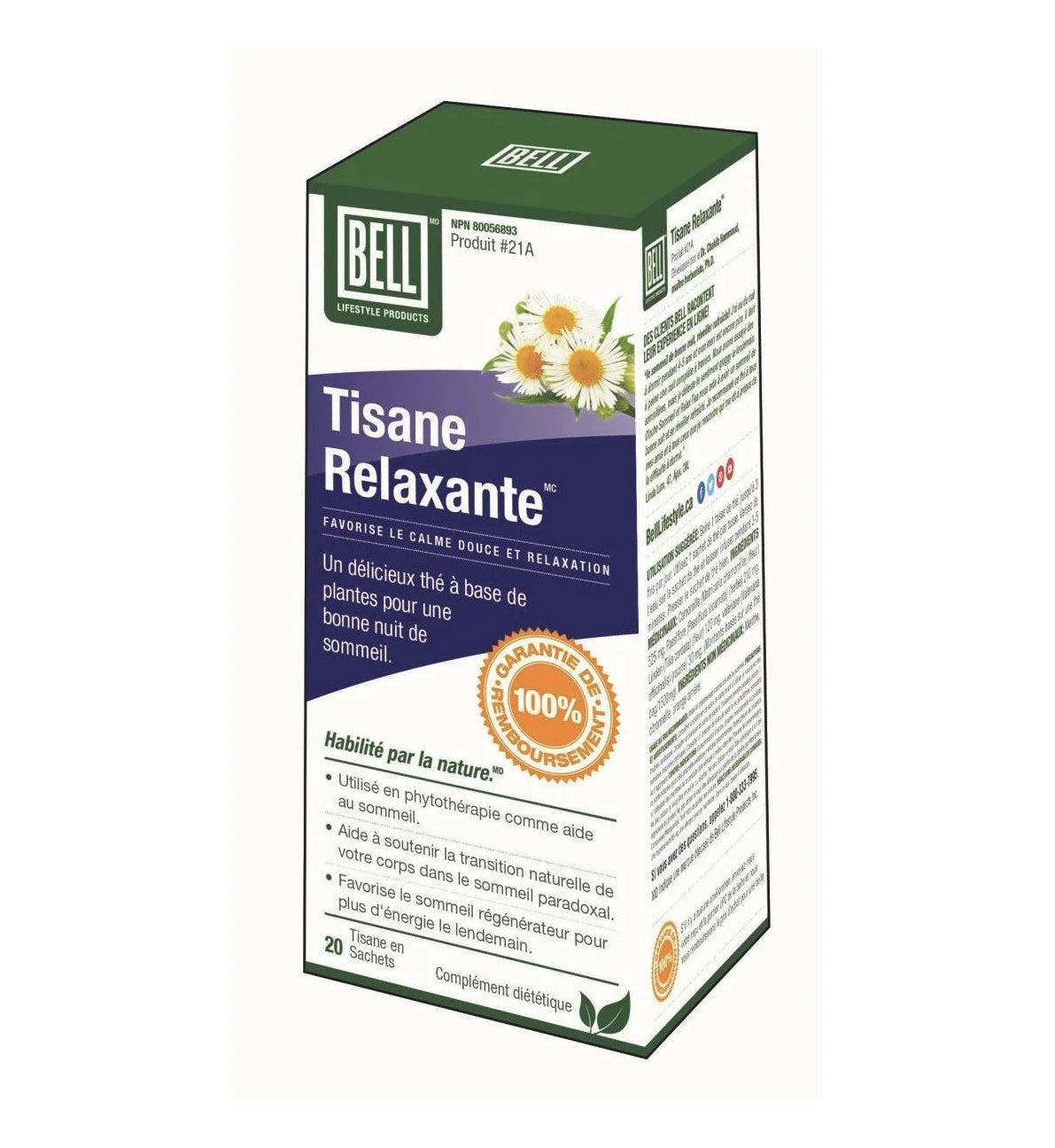 Tisane Relaxante - Bell #21a - 20 sachets